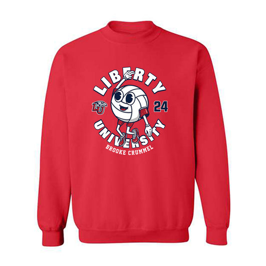 Liberty - NCAA Women's Volleyball : Brooke Crummel - Fashion Shersey Crewneck Sweatshirt