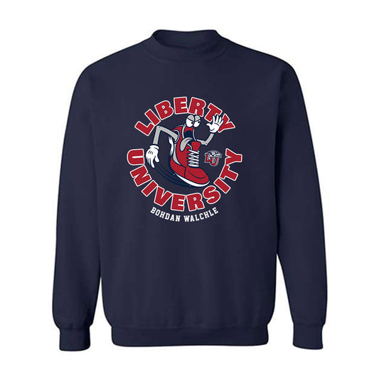 Liberty - NCAA Men's Track & Field : Bohdan Walchle - Fashion Shersey Crewneck Sweatshirt