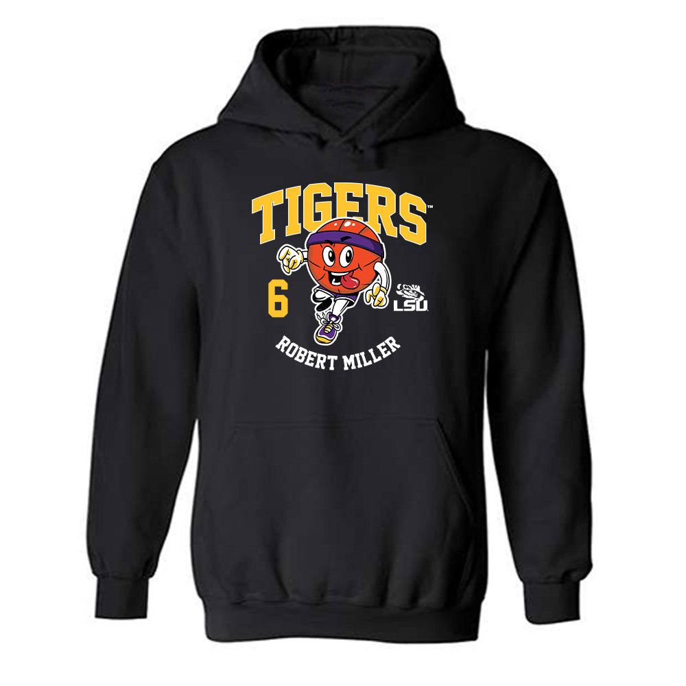 LSU - NCAA Men's Basketball : Robert Miller - Fashion Shersey Hooded Sweatshirt