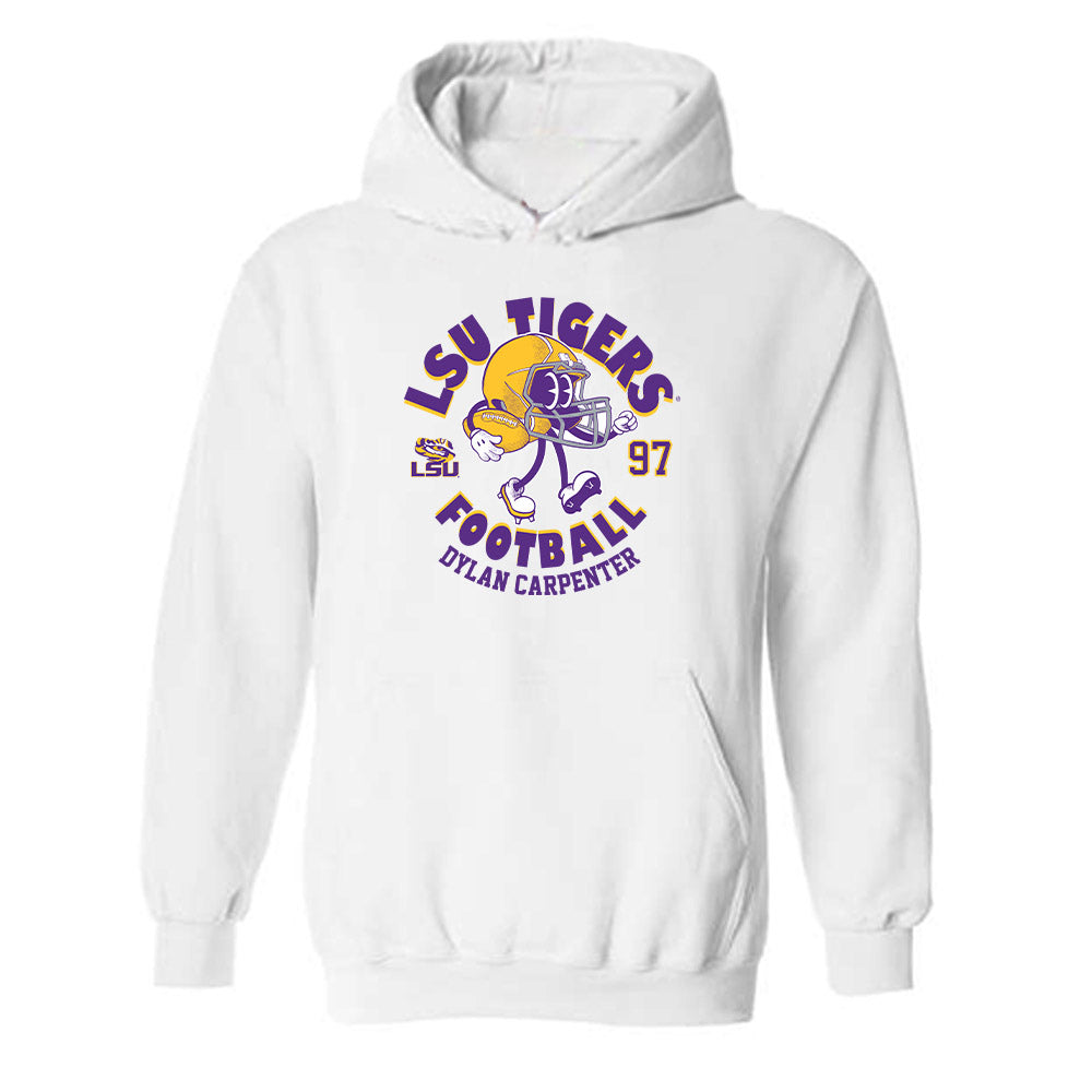 LSU - NCAA Football : Dylan Carpenter - Fashion Shersey Hooded Sweatshirt-0