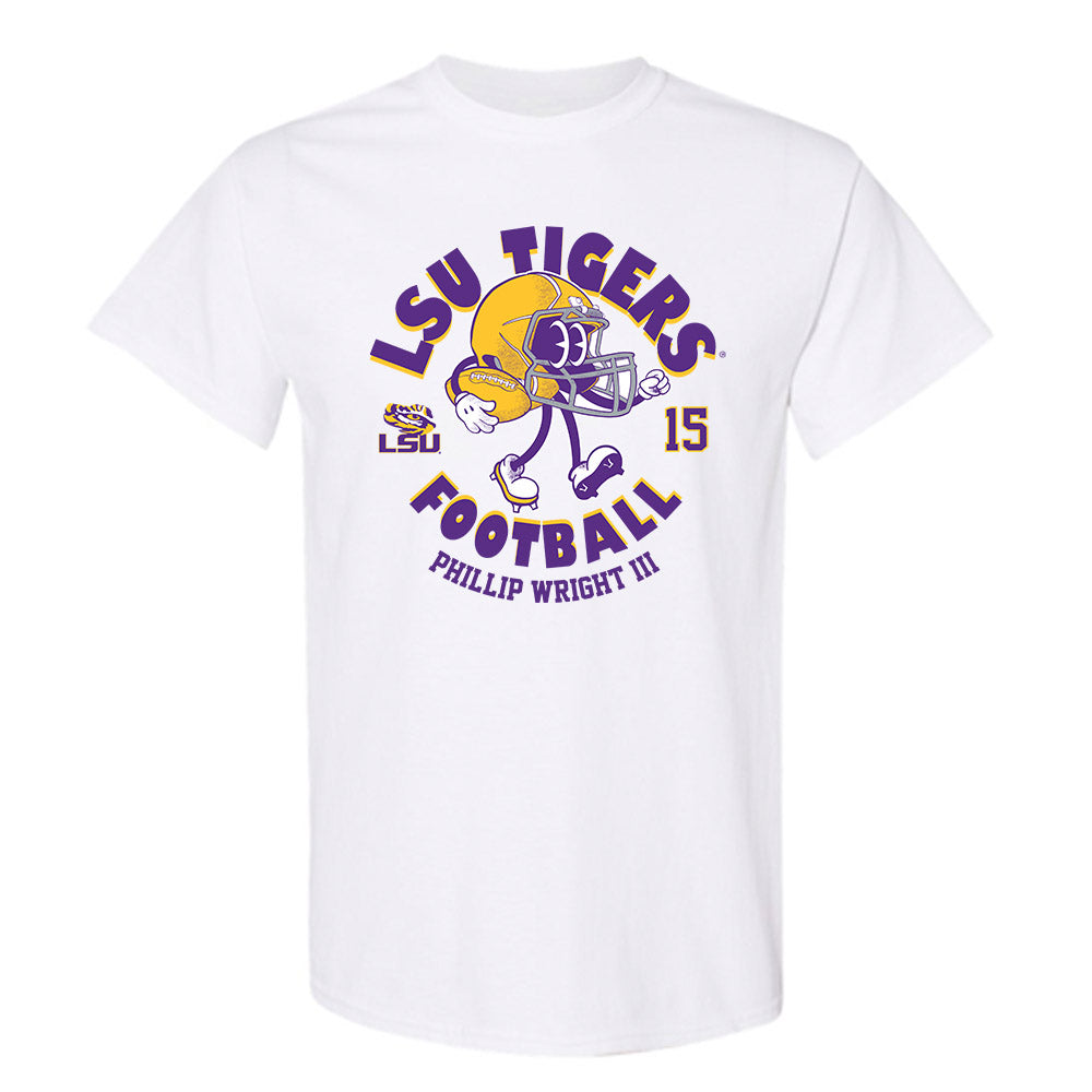 LSU - NCAA Football : Phillip Wright III - Fashion Shersey T-Shirt-0