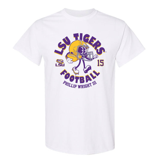 LSU - NCAA Football : Phillip Wright III - Fashion Shersey T-Shirt-0