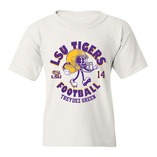 LSU - NCAA Football : Trey'Dez Green - Fashion Shersey Youth T-Shirt