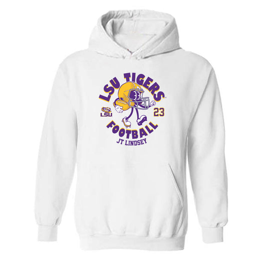 LSU - NCAA Football : Jt Lindsey - Fashion Shersey Hooded Sweatshirt-0