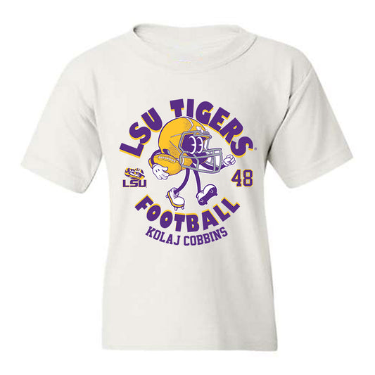 LSU - NCAA Football : Kolaj Cobbins - Fashion Shersey Youth T-Shirt-0