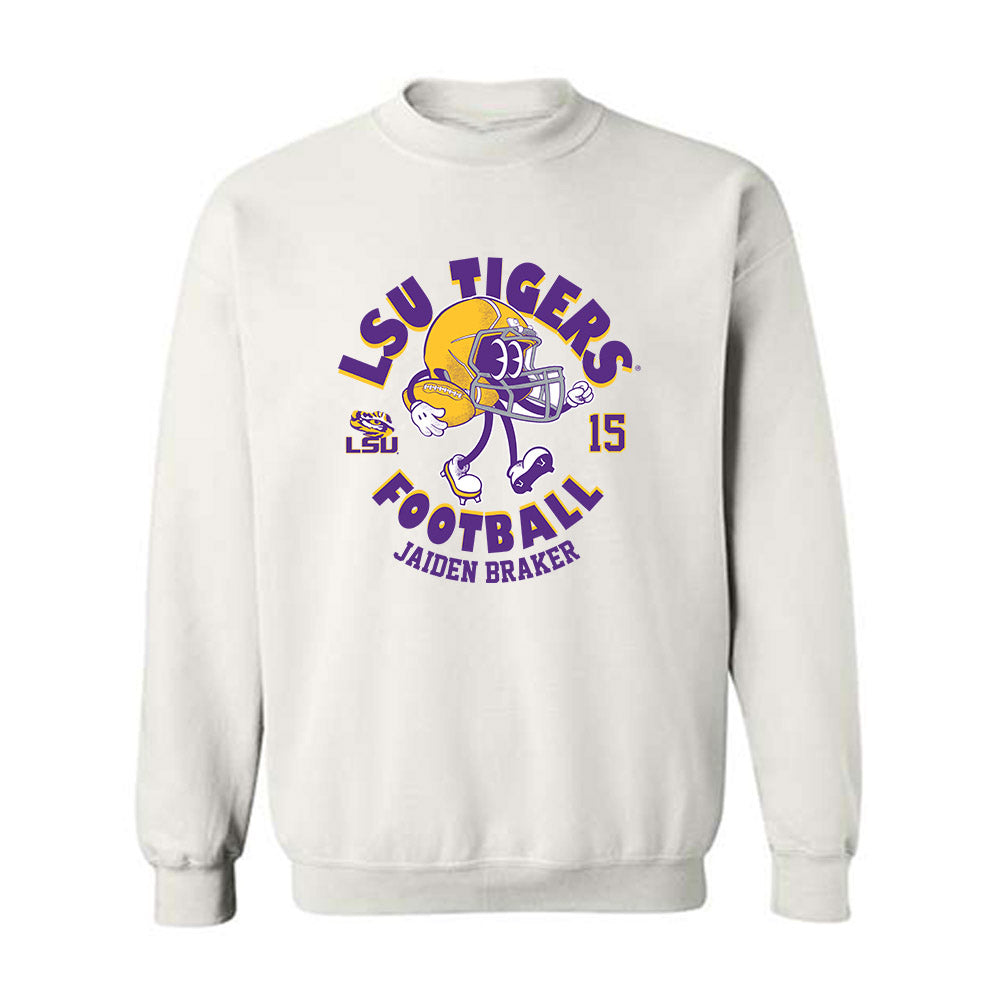 LSU - NCAA Football : Jaiden Braker - Fashion Shersey Crewneck Sweatshirt-0
