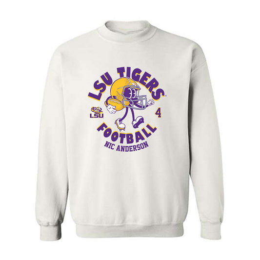 LSU - NCAA Football : Nic Anderson - Fashion Shersey Crewneck Sweatshirt-0