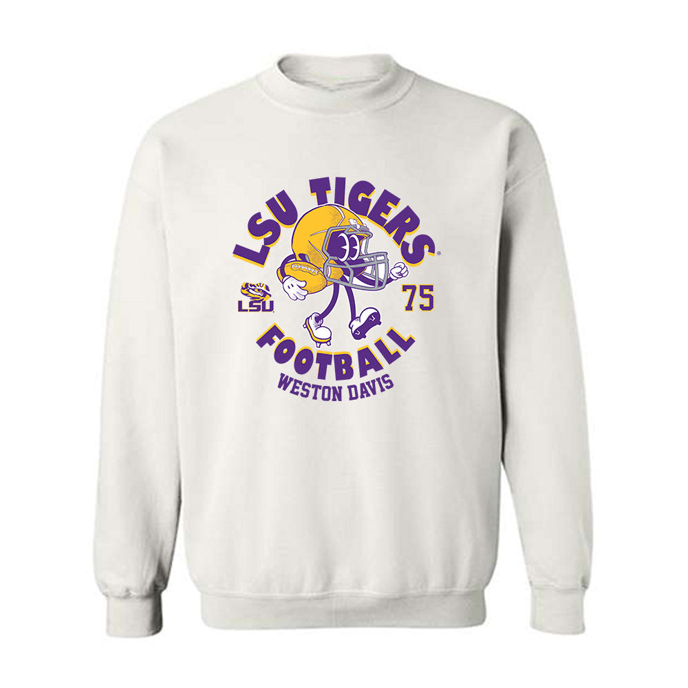 LSU - NCAA Football : Weston Davis - Fashion Shersey Crewneck Sweatshirt-0