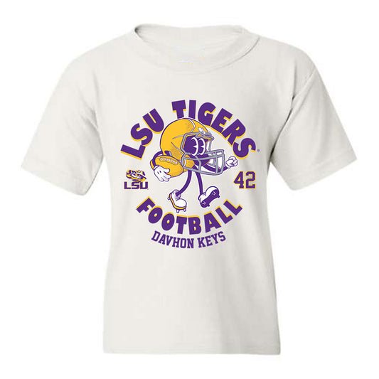 LSU - NCAA Football : Davhon Keys - Fashion Shersey Youth T-Shirt