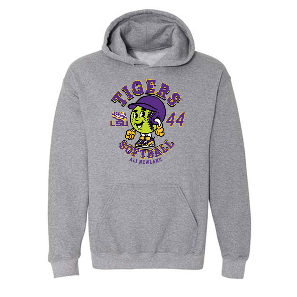 LSU - NCAA Softball : Ali Newland - Hooded Sweatshirt Fashion Shersey