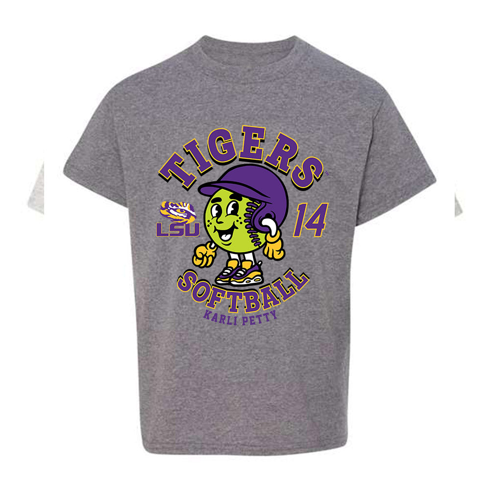 LSU - NCAA Softball : Karli Petty - Youth T-Shirt Fashion Shersey