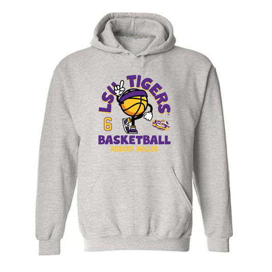 LSU - NCAA Men's Basketball : Robert Miller - Fashion Shersey Hooded Sweatshirt