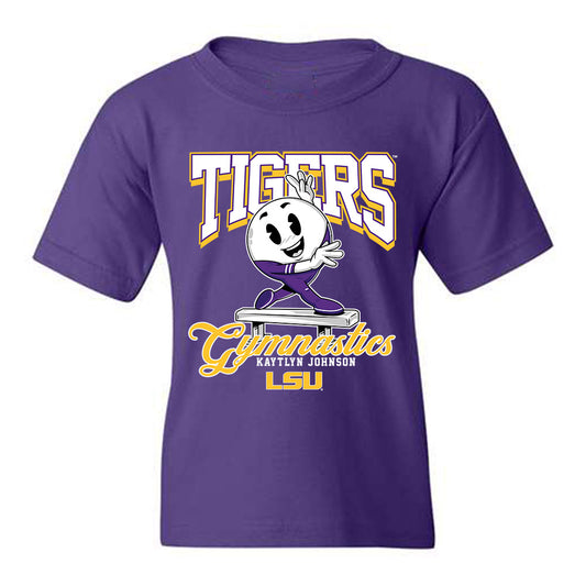 LSU - NCAA Women's Gymnastics : Kaytlyn Johnson - Youth T-Shirt