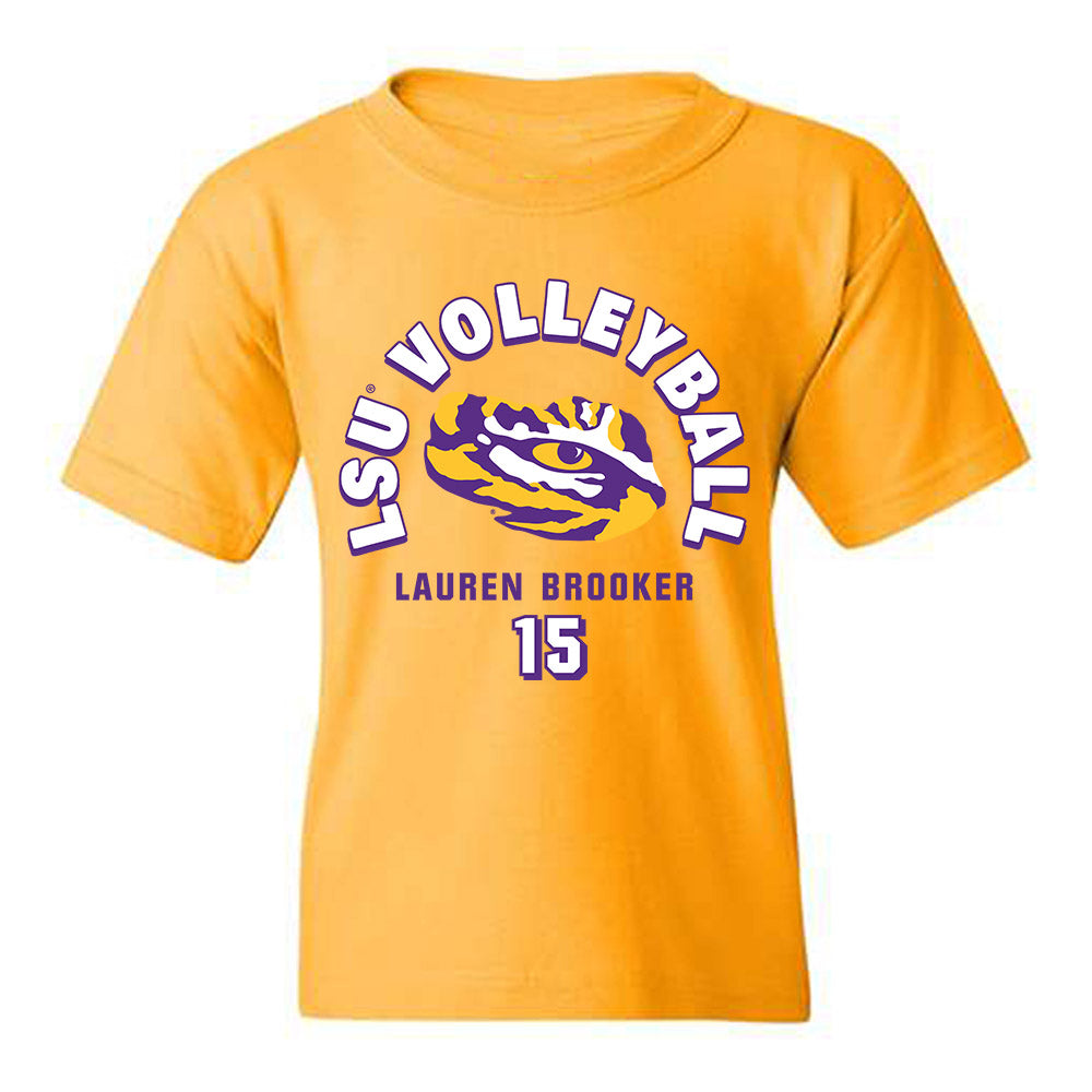 LSU - NCAA Women's Volleyball : Lauren Brooker - Fashion Shersey Youth T-Shirt-0