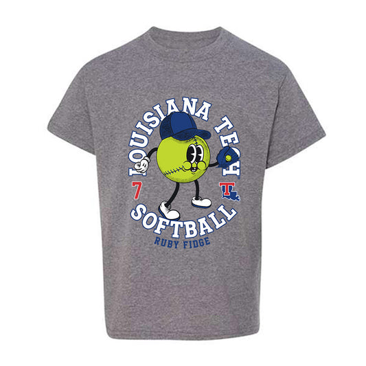 LA Tech - NCAA Softball : Ruby Fidge - Fashion Shersey Youth T-Shirt-0
