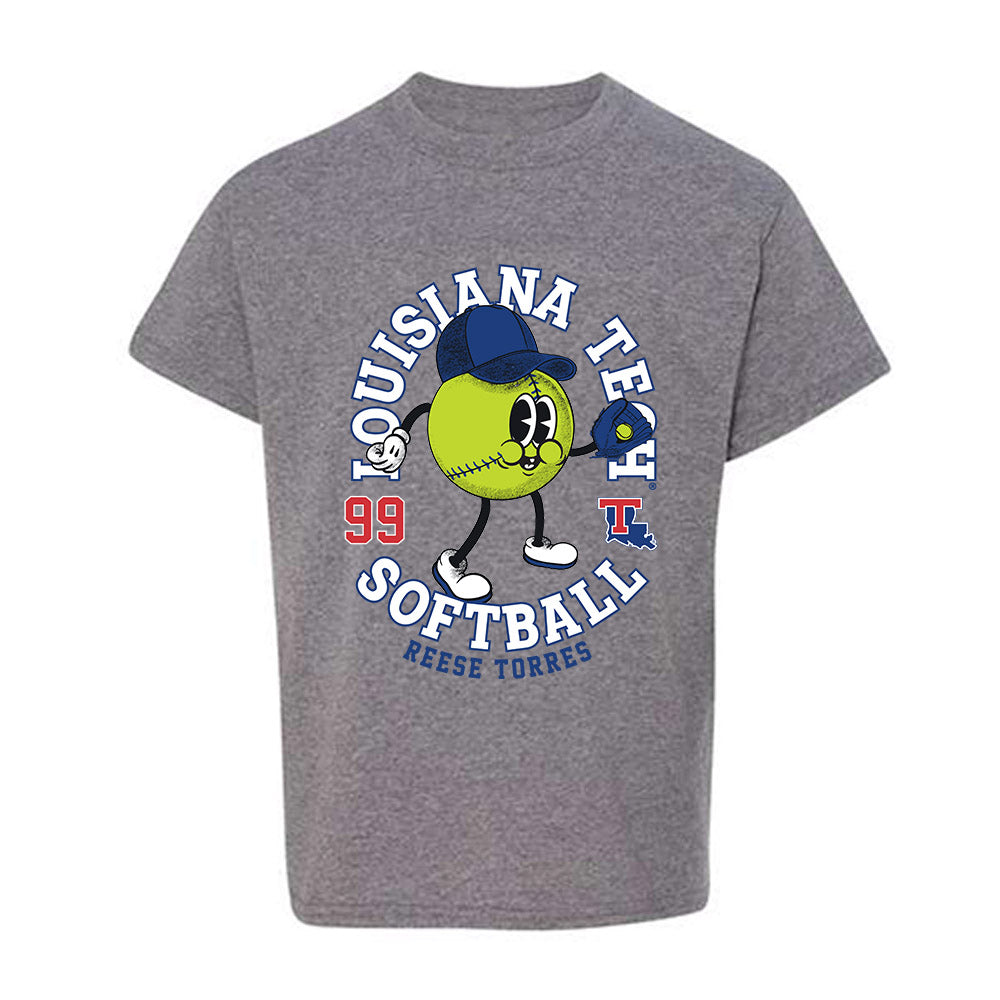 LA Tech - NCAA Softball : Reese Torres - Fashion Shersey Youth T-Shirt-0