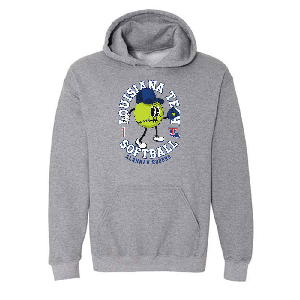 LA Tech - NCAA Softball : Alannah Rogers - Fashion Shersey Hooded Sweatshirt-0
