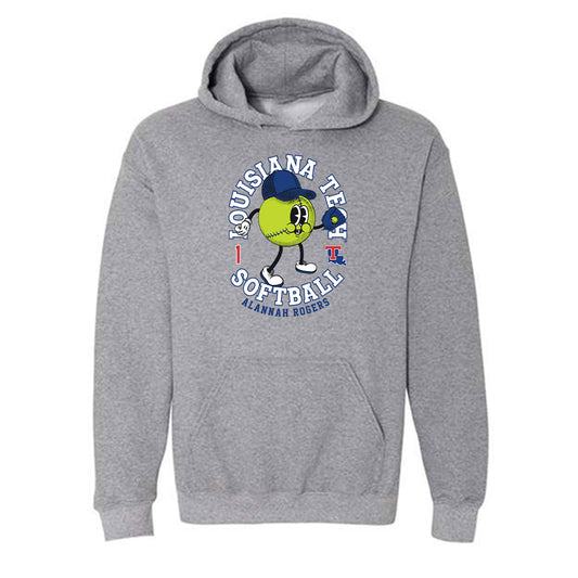 LA Tech - NCAA Softball : Alannah Rogers - Fashion Shersey Hooded Sweatshirt-0