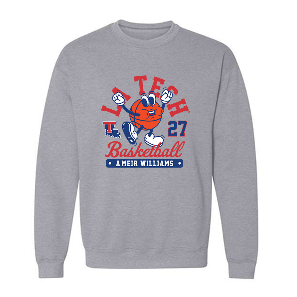 LA Tech - NCAA Men's Basketball : A'Meir Williams - Fashion Shersey Crewneck Sweatshirt-0