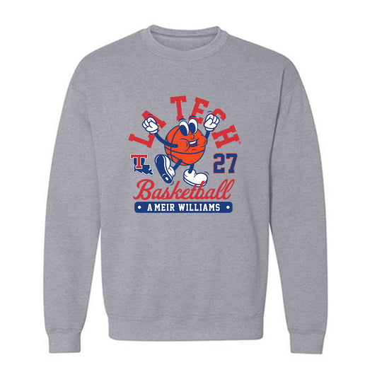 LA Tech - NCAA Men's Basketball : A'Meir Williams - Fashion Shersey Crewneck Sweatshirt-0
