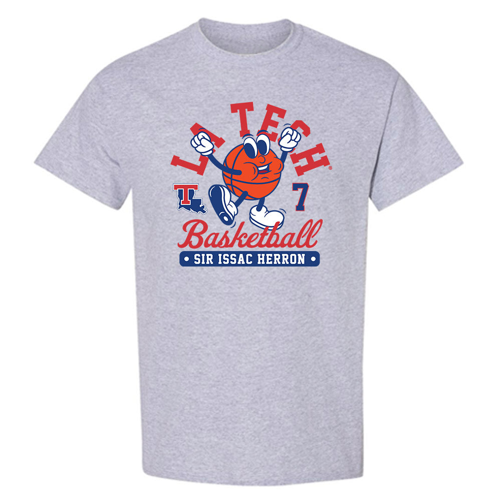 LA Tech - NCAA Men's Basketball : Sir issac Herron - Fashion Shersey T-Shirt-0
