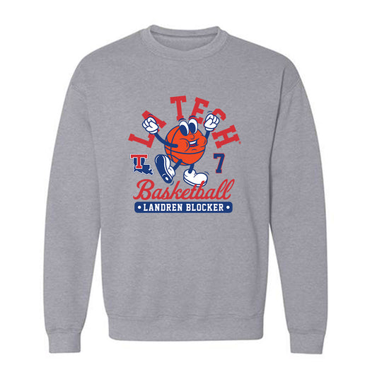 LA Tech - NCAA Men's Basketball : Landren Blocker - Fashion Shersey Crewneck Sweatshirt