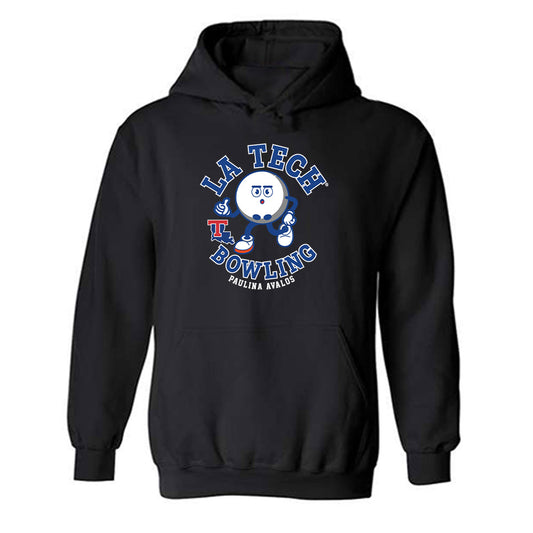 LA Tech - NCAA Women's Bowling : Paulina Avalos - Fashion Shersey Hooded Sweatshirt-0