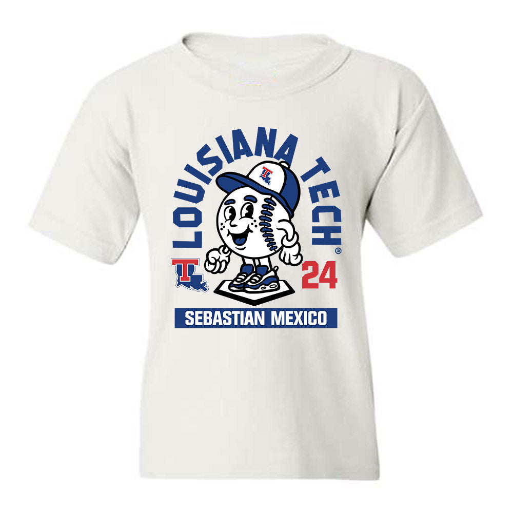 LA Tech - NCAA Baseball : Sebastian Mexico - Fashion Shersey Youth T-Shirt-0