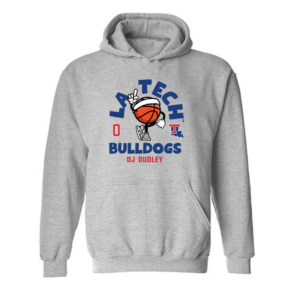 LA Tech - NCAA Men's Basketball : DJ Dudley - Fashion Shersey Hooded Sweatshirt-0