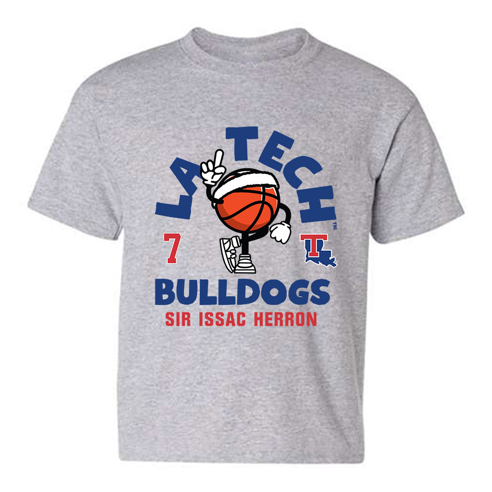 LA Tech - NCAA Men's Basketball : Sir issac Herron - Fashion Shersey Youth T-Shirt-0