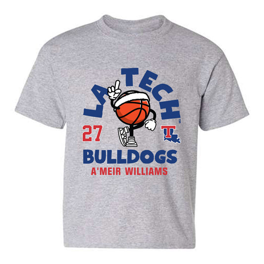 LA Tech - NCAA Men's Basketball : A'Meir Williams - Fashion Shersey Youth T-Shirt-0