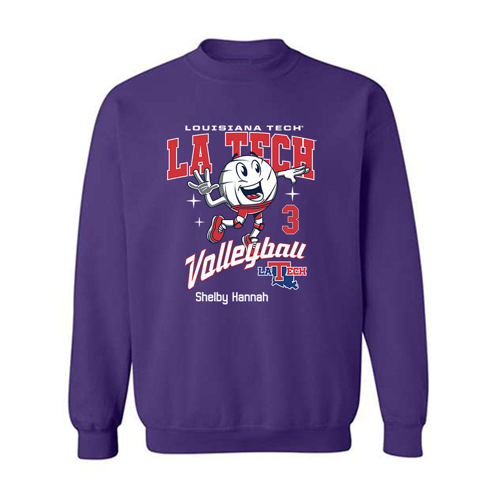 LA Tech - NCAA Women's Volleyball : Shelby Hannah - Fashion Shersey Crewneck Sweatshirt-0