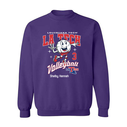 LA Tech - NCAA Women's Volleyball : Shelby Hannah - Fashion Shersey Crewneck Sweatshirt-0