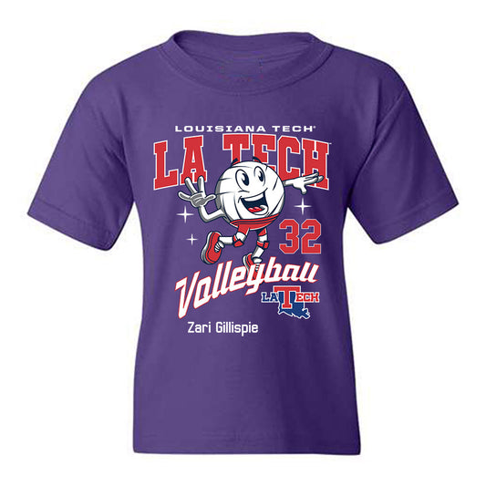 LA Tech - NCAA Women's Volleyball : Zari Gillispie - Fashion Shersey Youth T-Shirt-0