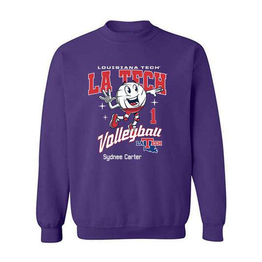 LA Tech - NCAA Women's Volleyball : Sydnee Carter - Fashion Shersey Crewneck Sweatshirt-0
