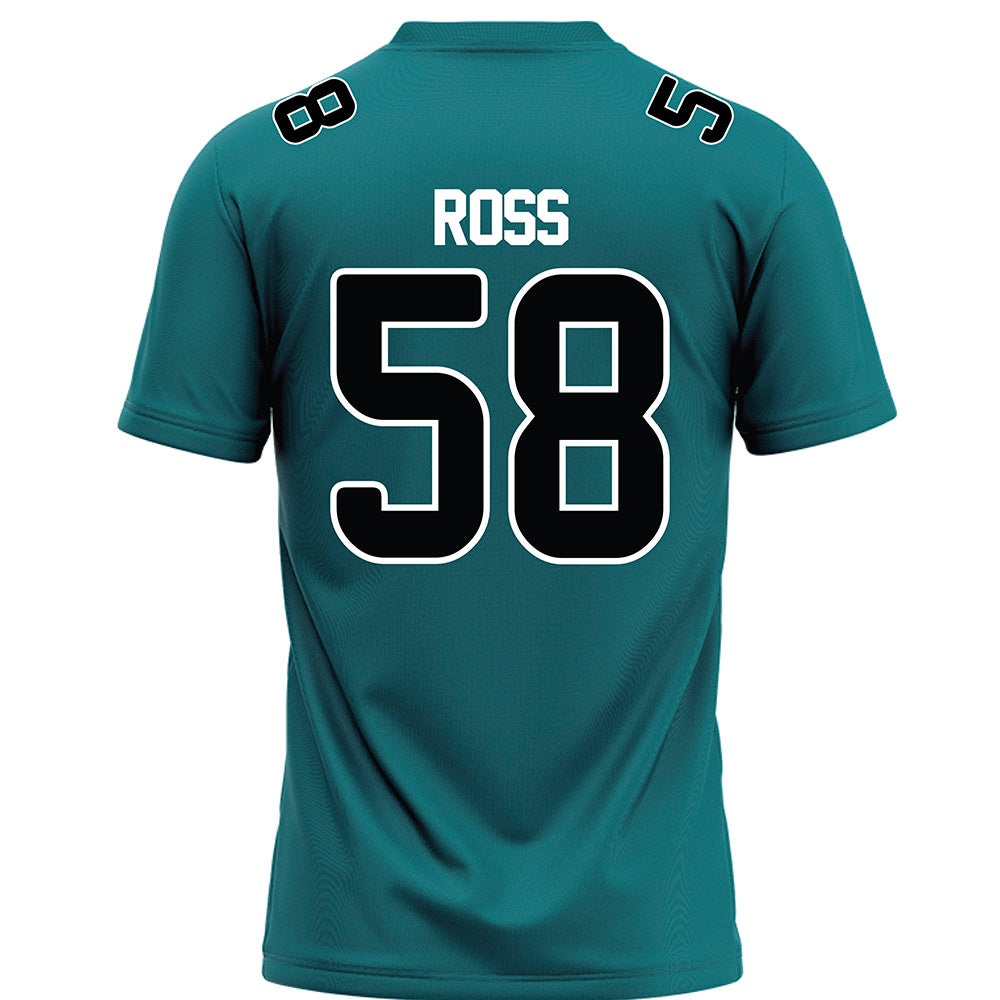 Coastal Carolina - NCAA Football : Sam Ross - Teal Football Jersey-1