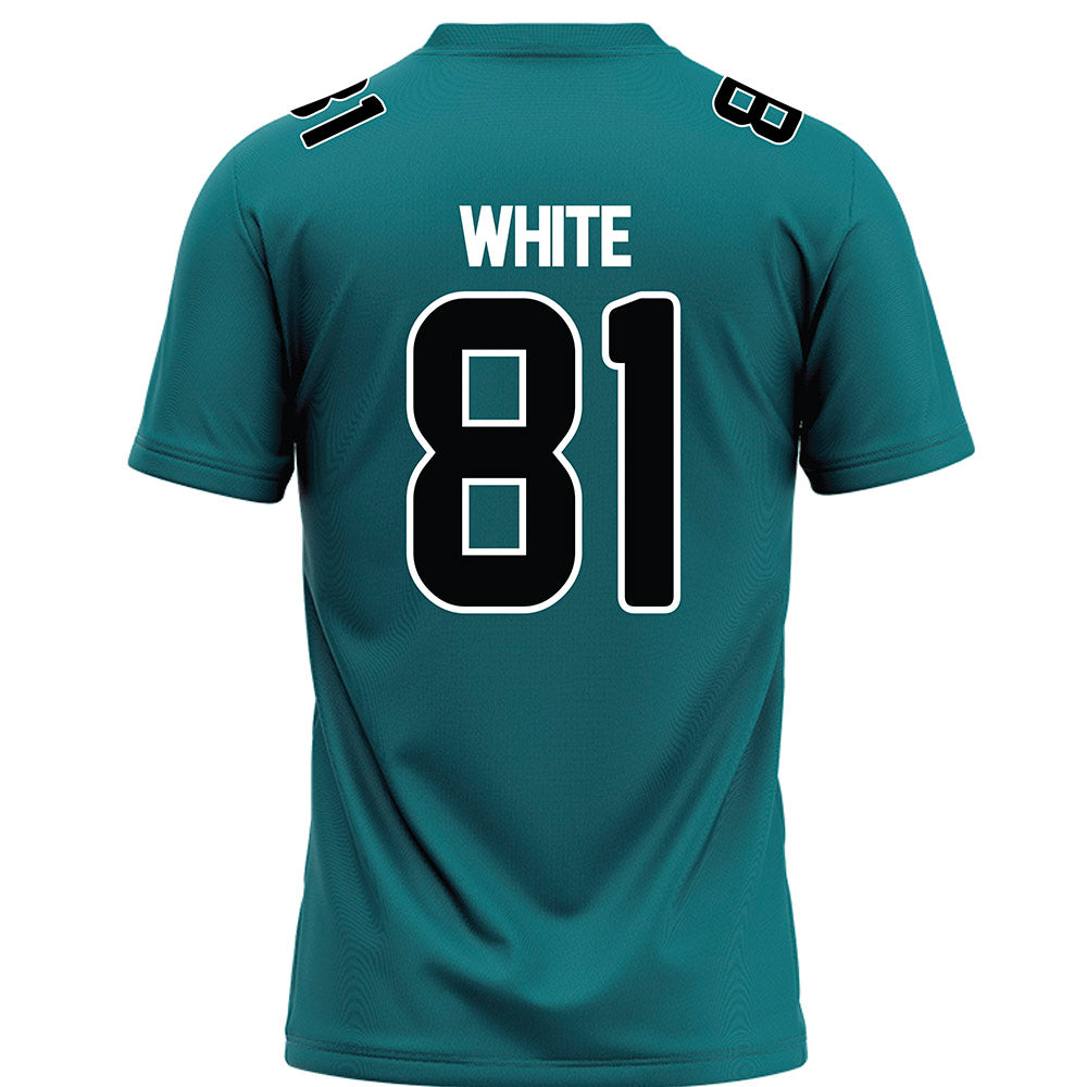 Coastal Carolina - NCAA Football : Dwayne White - Teal Football Jersey-1