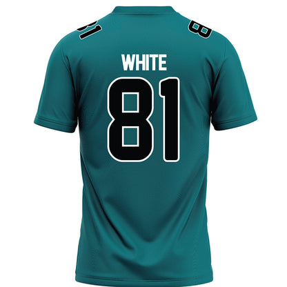 Coastal Carolina - NCAA Football : Dwayne White - Teal Football Jersey-1