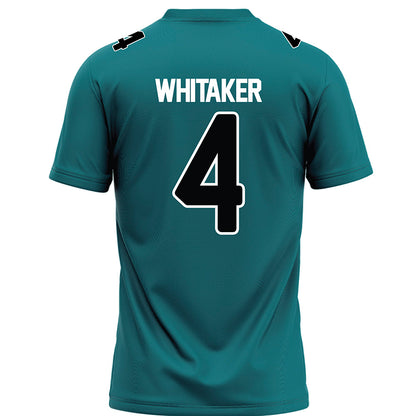 Coastal Carolina - NCAA Football : Lionell Whitaker - Teal Football Jersey-1