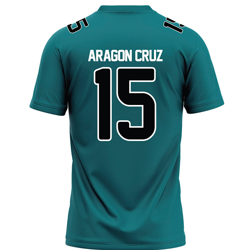 Coastal Carolina - NCAA Football : Elijah Aragon Cruz - Teal Football Jersey-1