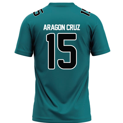 Coastal Carolina - NCAA Football : Elijah Aragon Cruz - Teal Football Jersey-1