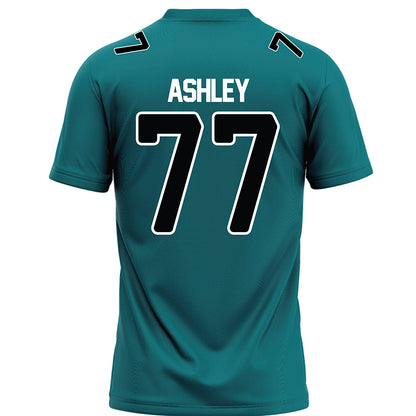Coastal Carolina - NCAA Football : Johnathan Ashley - Teal Football Jersey-1