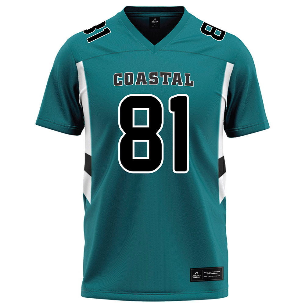 Coastal Carolina - NCAA Football : Dwayne White - Teal Football Jersey-0