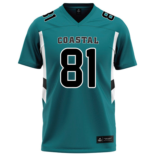 Coastal Carolina - NCAA Football : Dwayne White - Teal Football Jersey-0