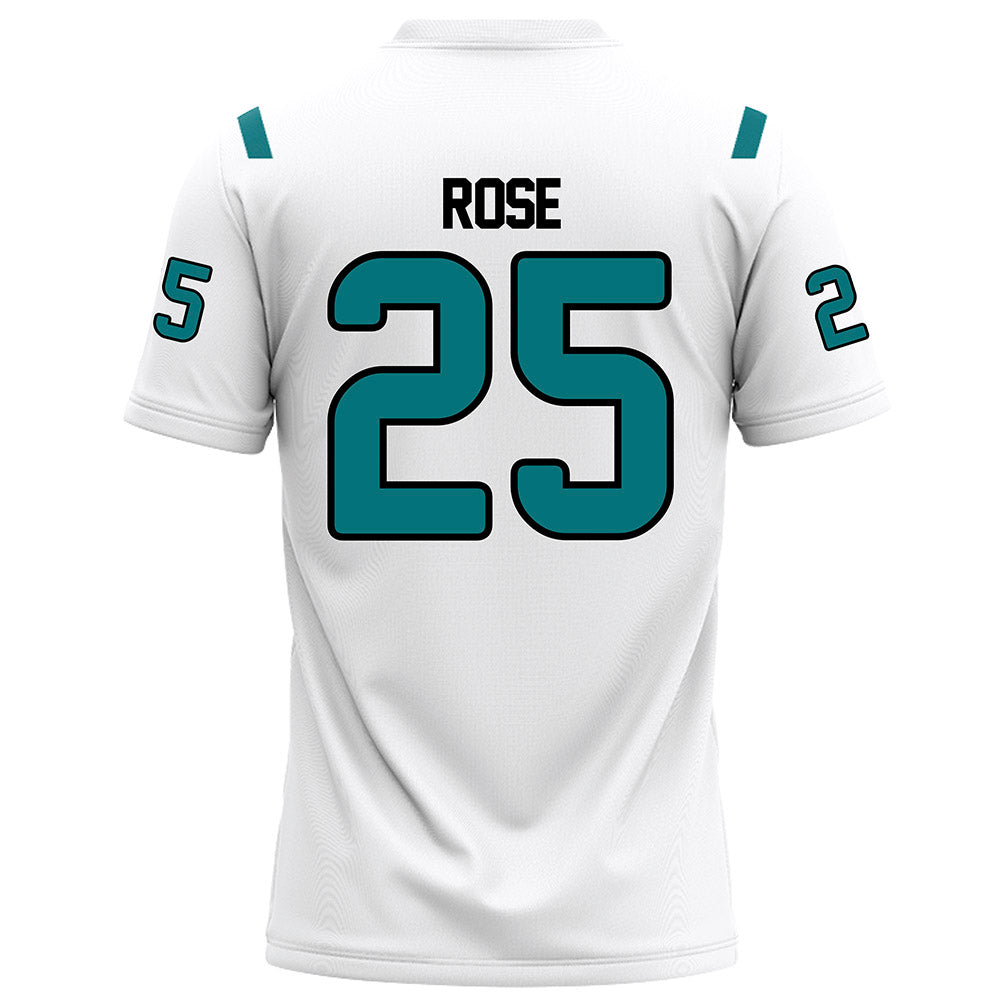 Coastal Carolina - NCAA Football : Brandon Rose - White Football Jersey-1