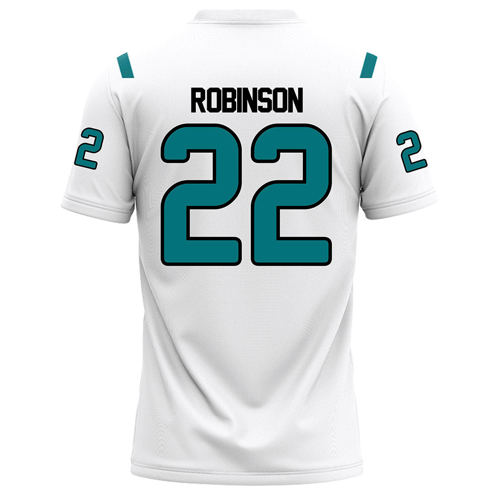 Coastal Carolina - NCAA Football : Jacob Robinson - White Football Jersey-1