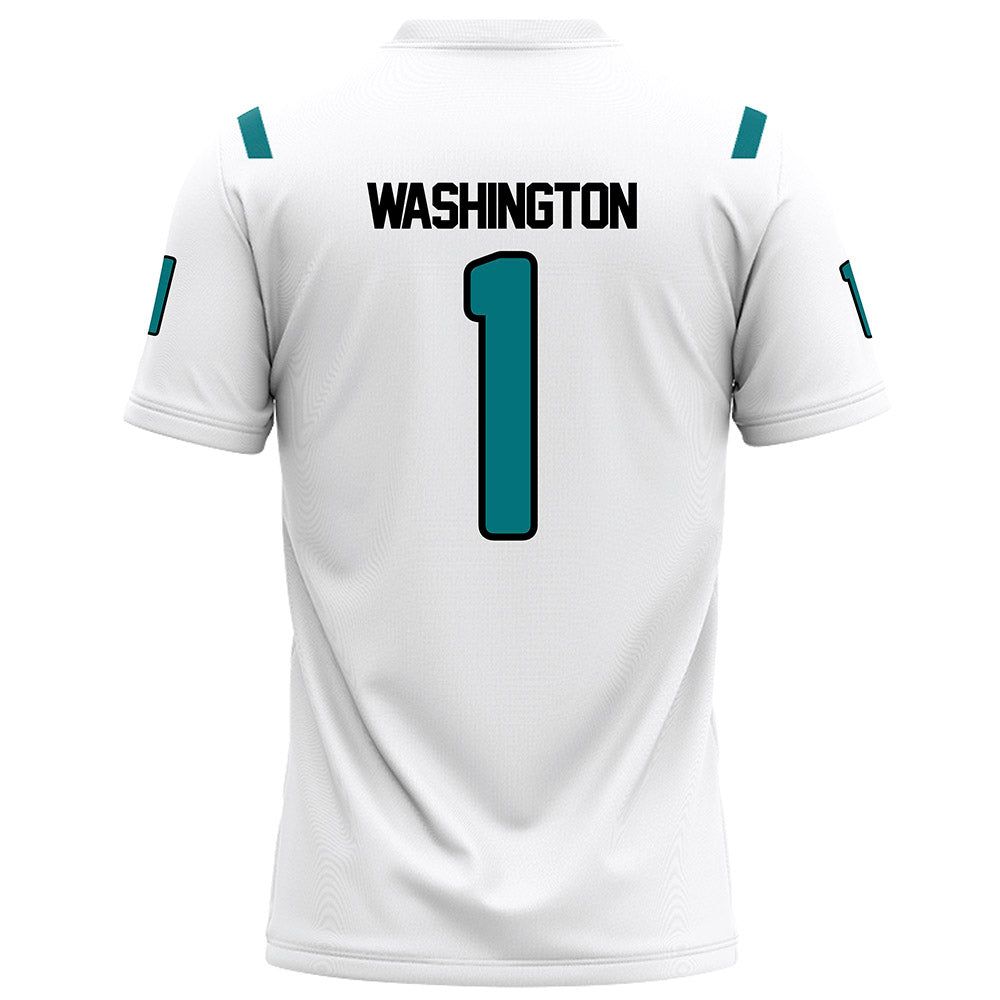 Coastal Carolina - NCAA Football : Robby Washington - White Football Jersey-1