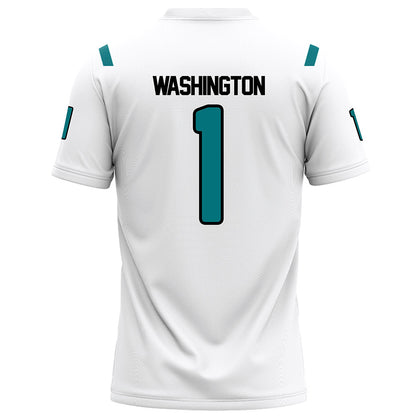 Coastal Carolina - NCAA Football : Robby Washington - White Football Jersey-1