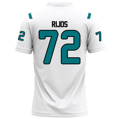 Coastal Carolina - NCAA Football : Dominic Rijos - White Football Jersey-1