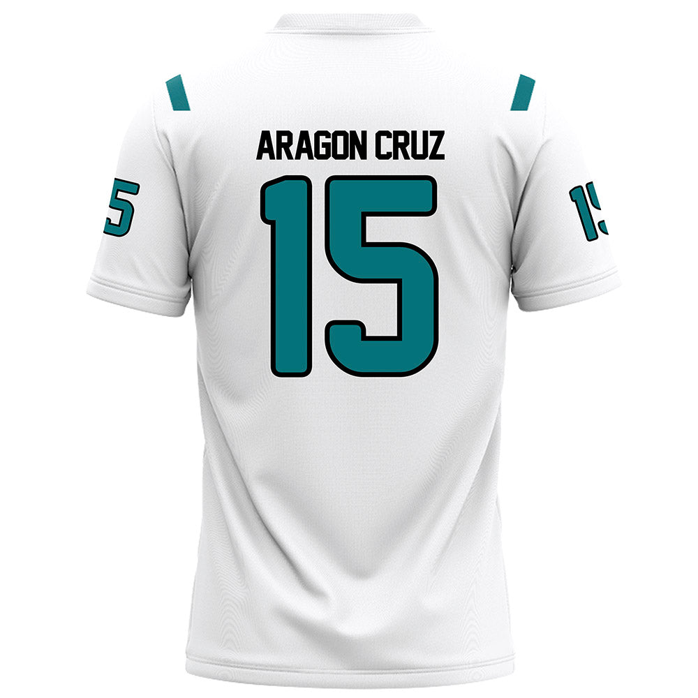 Coastal Carolina - NCAA Football : Elijah Aragon Cruz - White Football Jersey-1